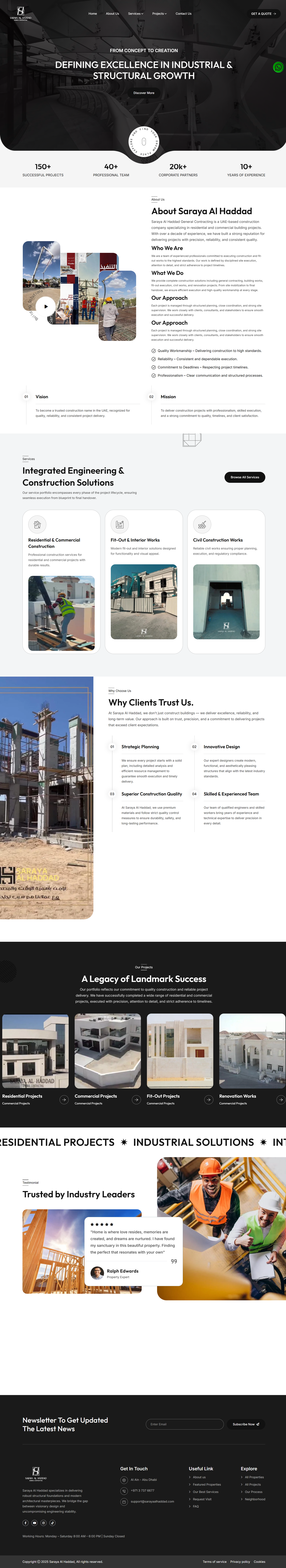 Saraya Al Haddad Website Preview